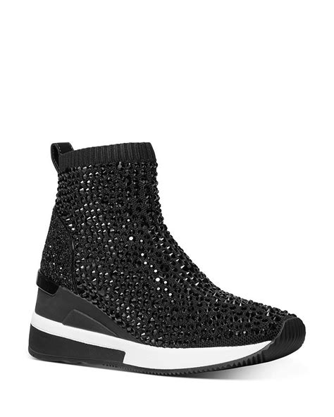 michael kors rhinestone boots|Michael Kors lace up sneakers.